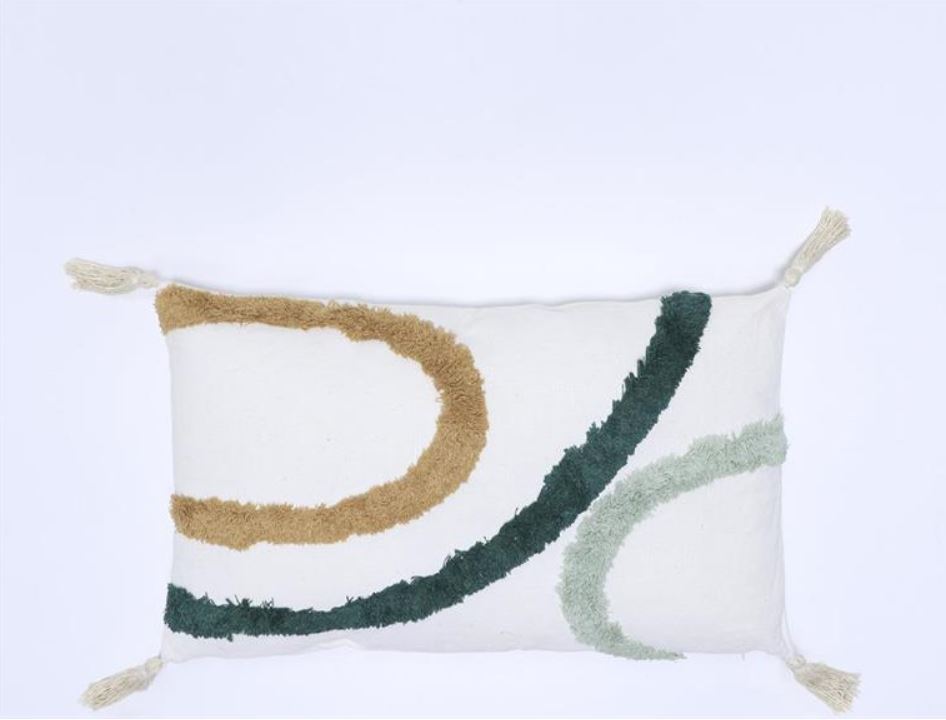 Cojín Polialgodon Verde 30x50 B